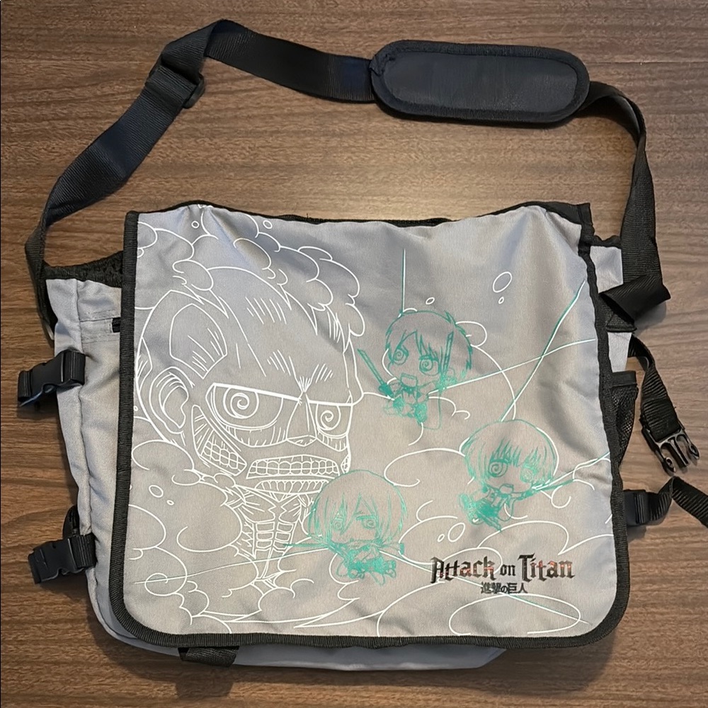 Attack on Titan Gray Messenger Bag